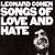 Caratula frontal de Songs Of Love And Hate Leonard Cohen