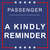 Disco A Kindly Reminder (Cd Single) de Passenger
