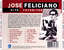Cartula trasera Jose Feliciano Hits + Favorites