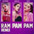 Cartula frontal Natti Natasha Ram Pam Pam (Featuring Becky G & Vanessa Mai) (Remix) (Cd Single)