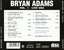 Caratula trasera de Volume 1 Live Usa Bryan Adams