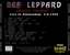 Carátula trasera Def Leppard Rocked Tonight!!