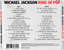 Carátula trasera Michael Jackson King Of Pop (Limited Edition Australian Edition)