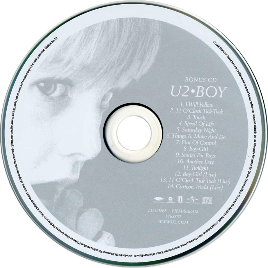Cartula Cd2 de U2 - Boy (Deluxe Edition)