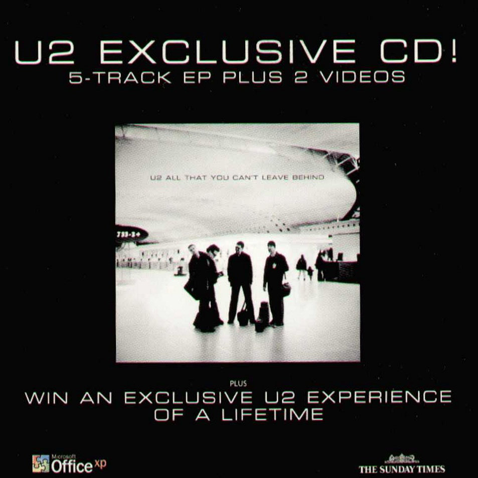 Cartula Frontal de U2 - Exclusive (Ep)