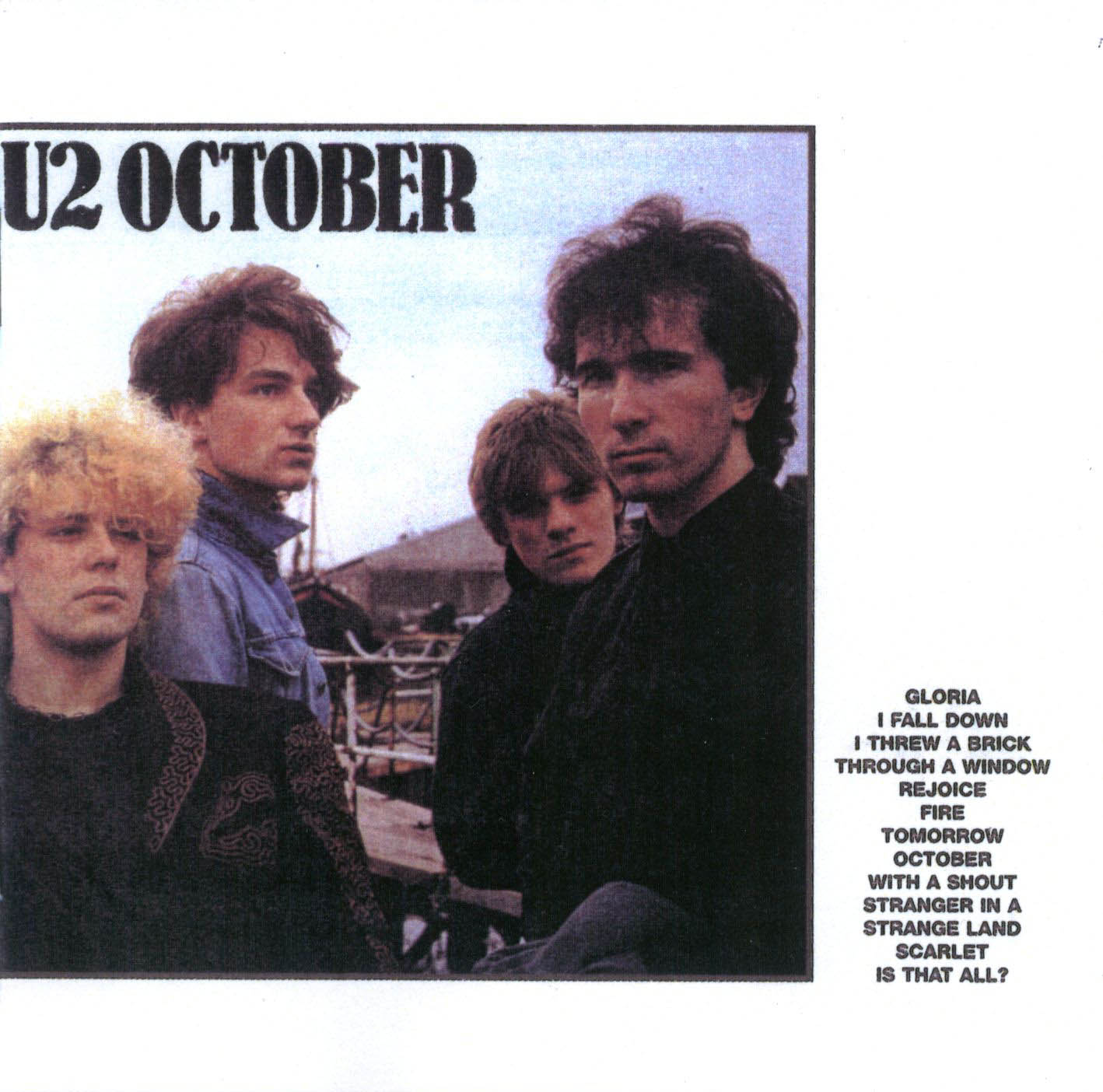 Cartula Frontal de U2 - October