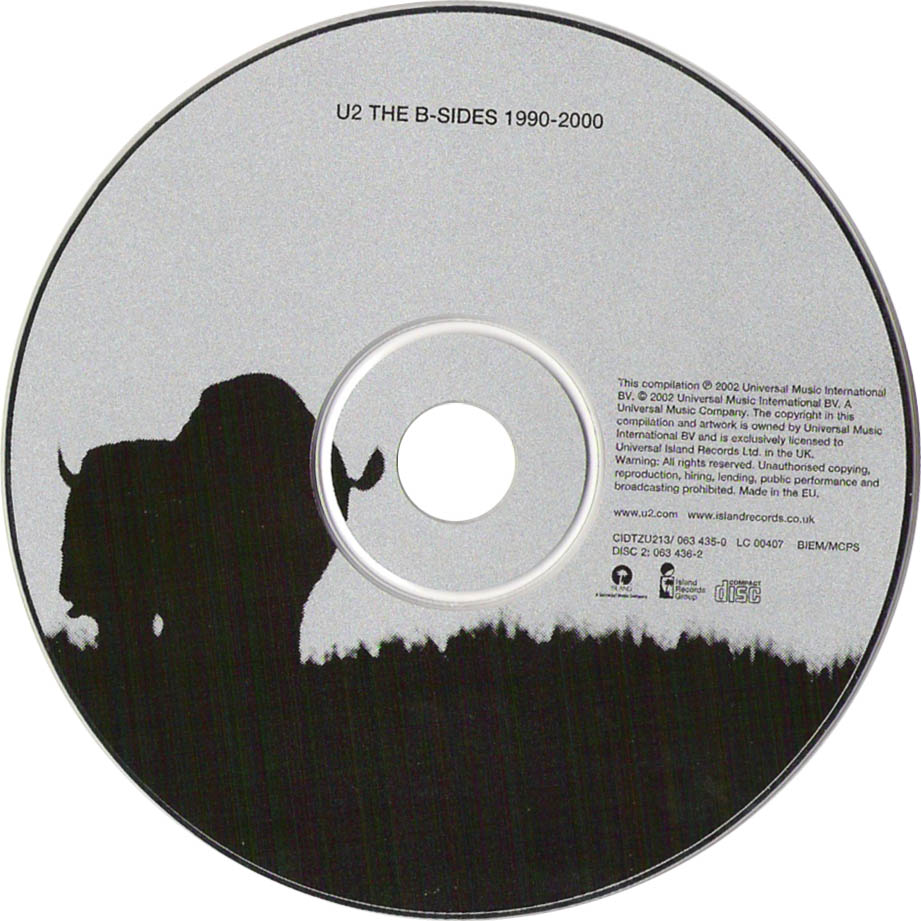 Cartula Cd2 de U2 - The Best Of 1990-2000 & B Sides