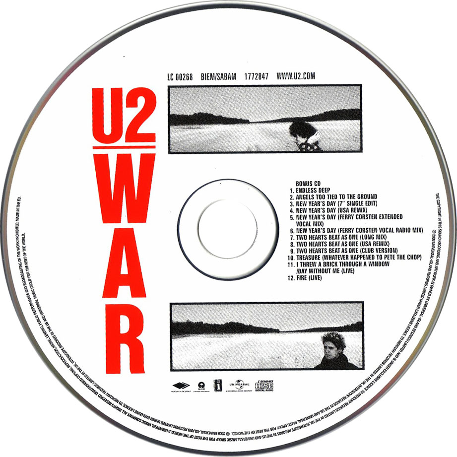 Cartula Cd2 de U2 - War (Deluxe Edition)