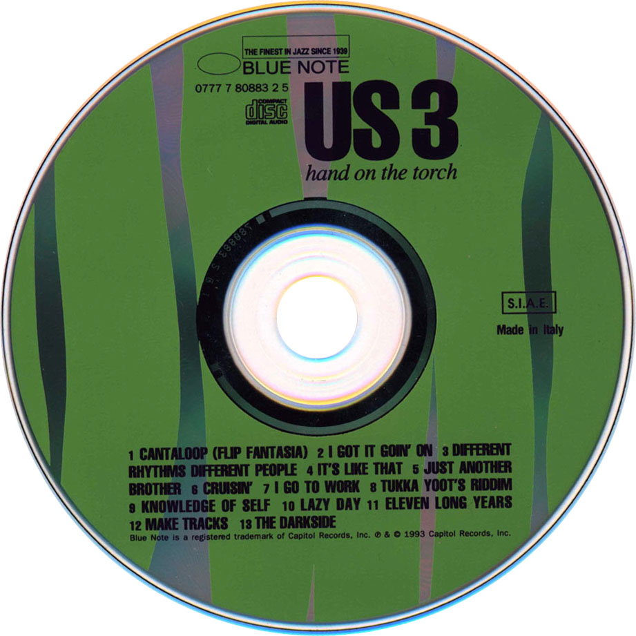 Cartula Cd de Us3 - Hand On The Torch