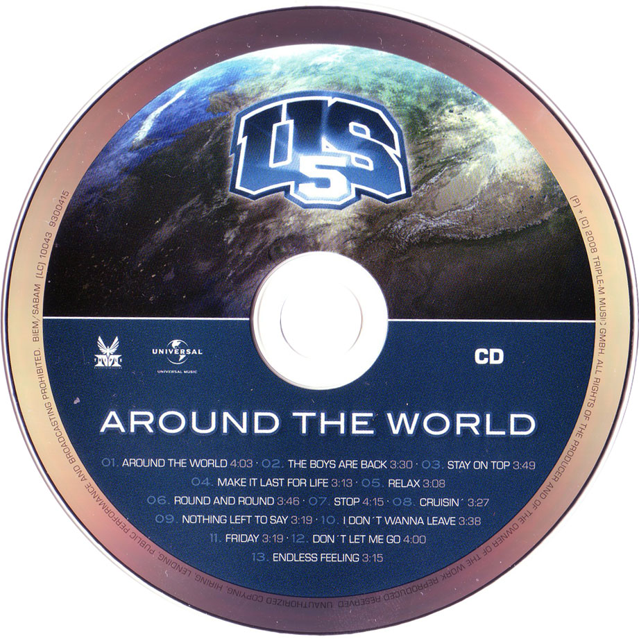 Cartula Cd de Us5 - Around The World