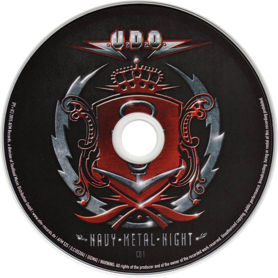 Cartula Cd1 de U.d.o. - Navy Metal Night