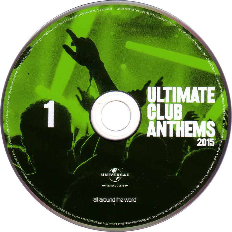 Cartula Cd1 de Ultimate Club Anthems 2015