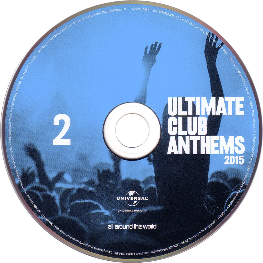 Cartula Cd2 de Ultimate Club Anthems 2015