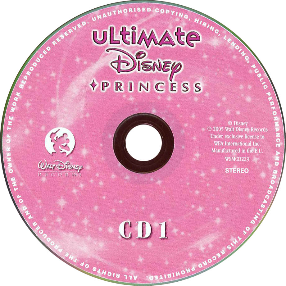 Cartula Cd1 de Ultimate Disney Princess