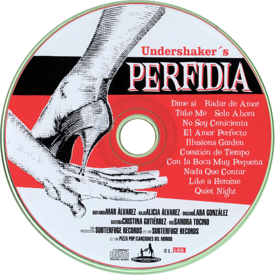 Cartula Cd de Undershakers - Perfidia