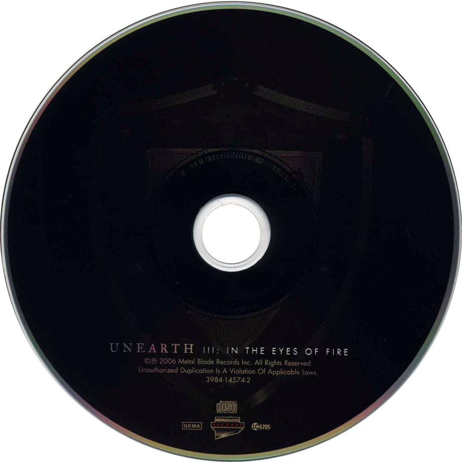 Cartula Cd de Unearth - Iii: In The Eyes Of Fire