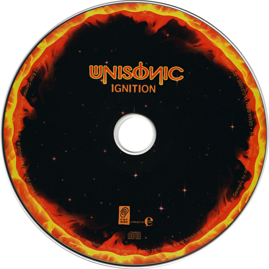 Cartula Cd de Unisonic - Ignition (Ep)