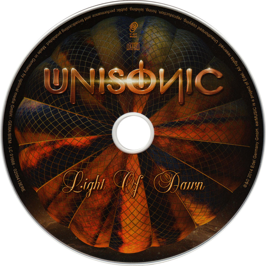 Cartula Cd de Unisonic - Light Of Dawn (Limited Edition)