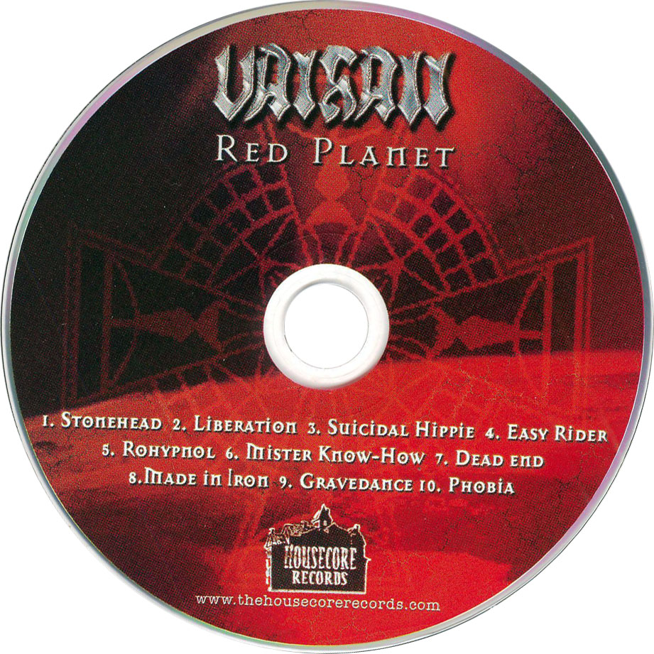 Cartula Cd de Valhall - Red Planet