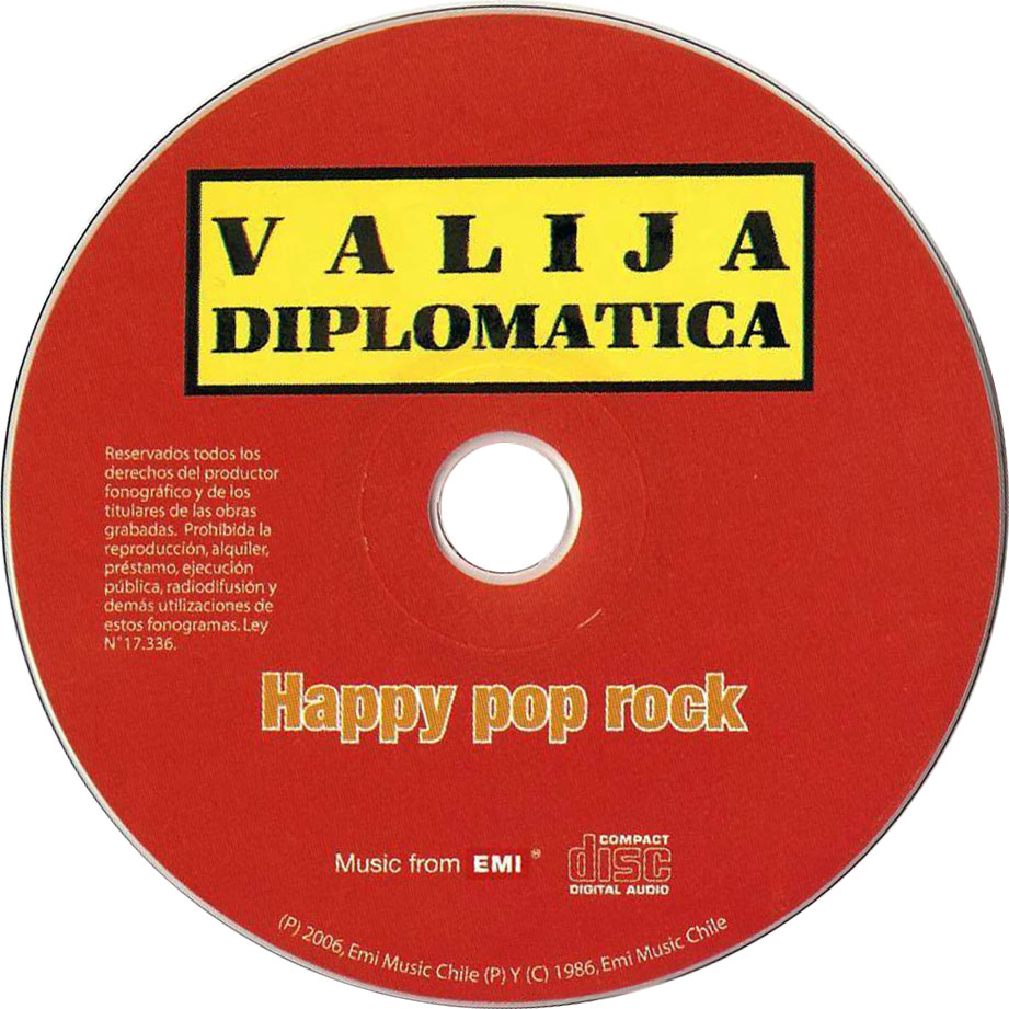 Cartula Cd de Valija Diplomatica - Happy Pop Rock