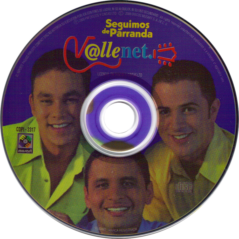 Cartula Cd de Vallenet - Seguimos De Parranda