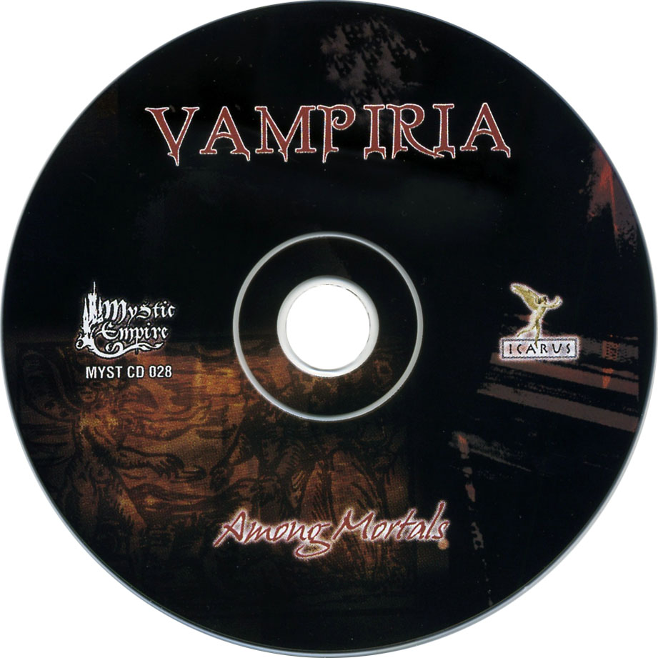 Cartula Cd de Vampiria - Among Mortals