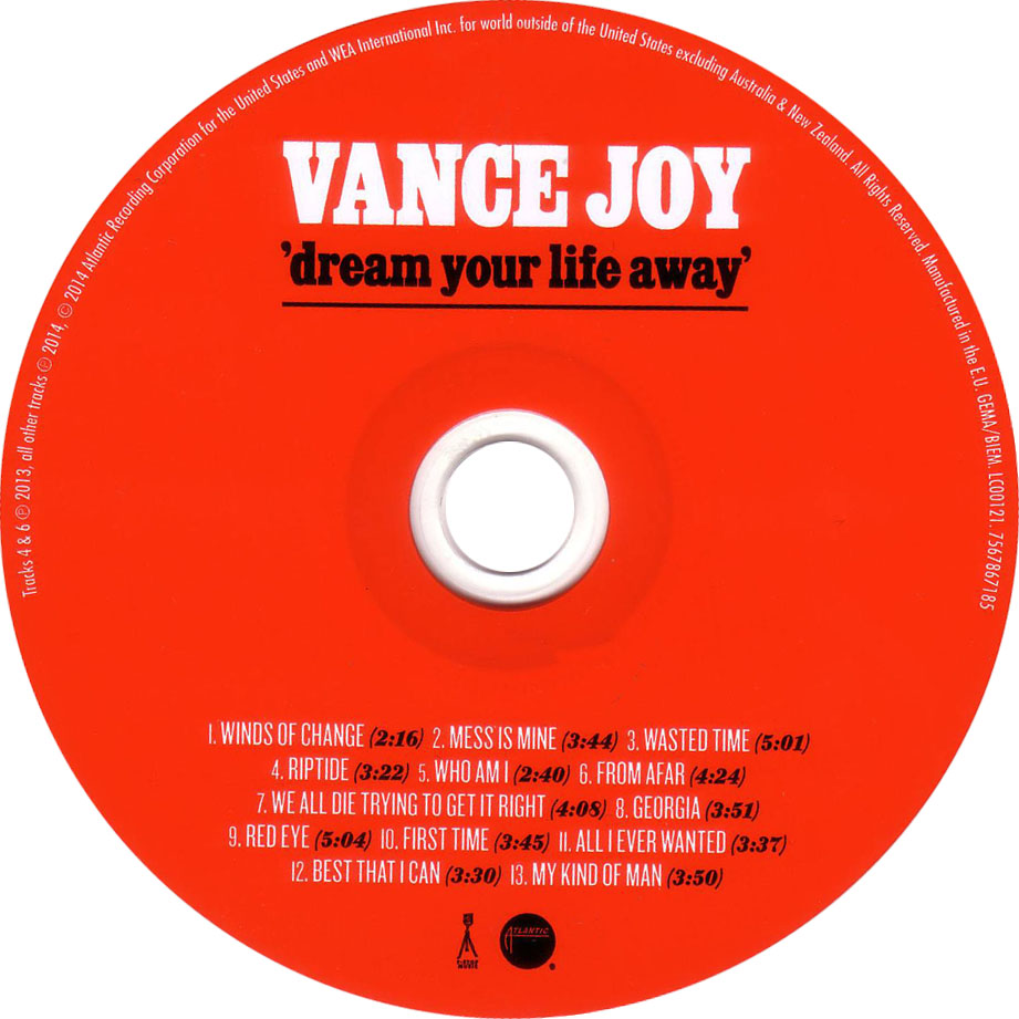 Cartula Cd de Vance Joy - Dream Your Life Away