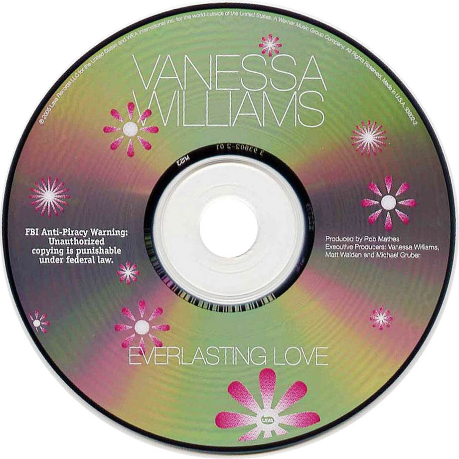 Cartula Cd de Vanessa Williams - Everlasting Love