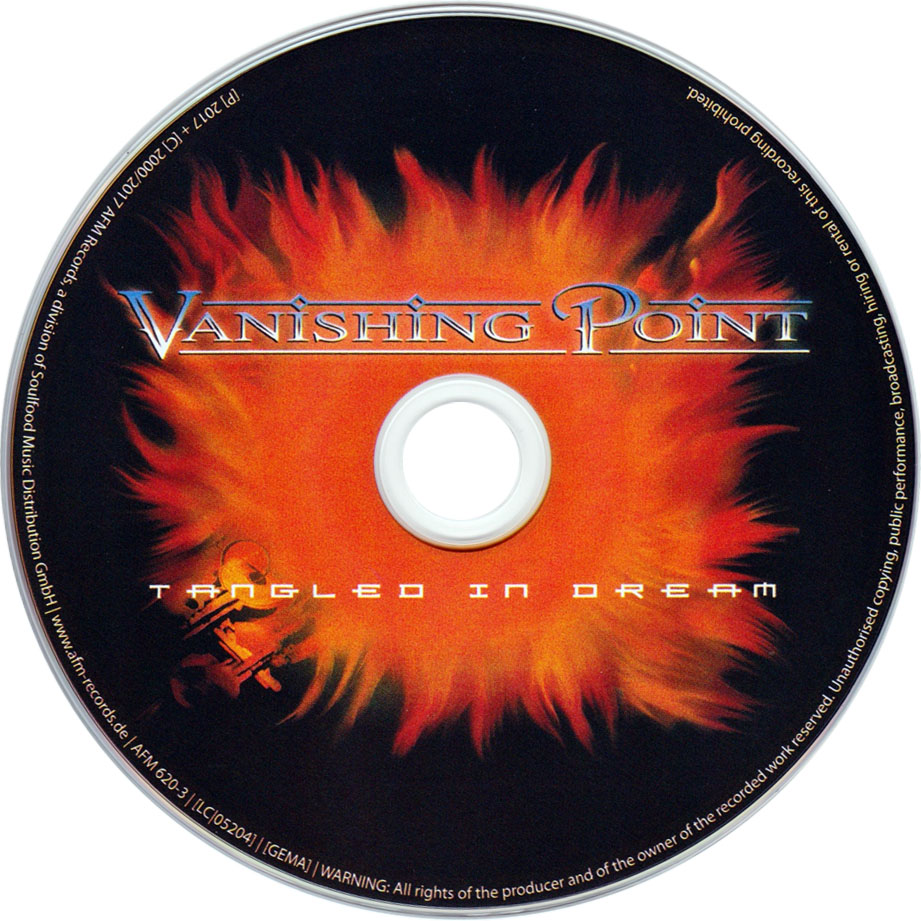 Cartula Cd de Vanishing Point - Tangled In Dream