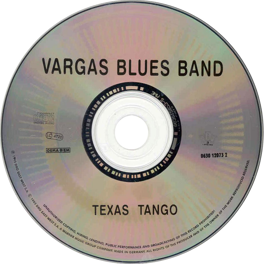 Cartula Cd de Vargas Blues Band - Texas Tango