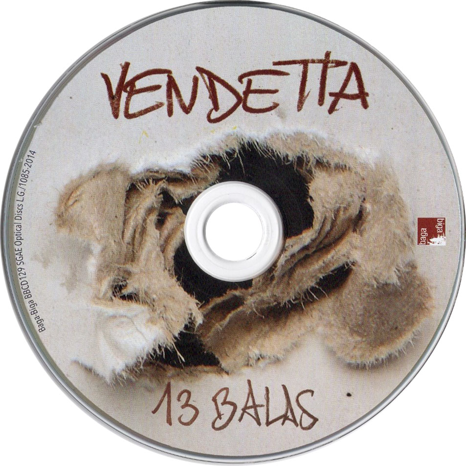 Carátula Cd de Vendetta - 13 Balas