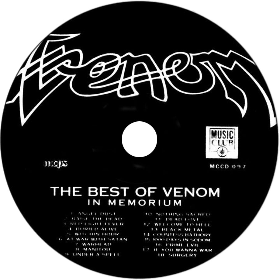 Cartula Cd de Venom - In Memorium: The Best Of Venom