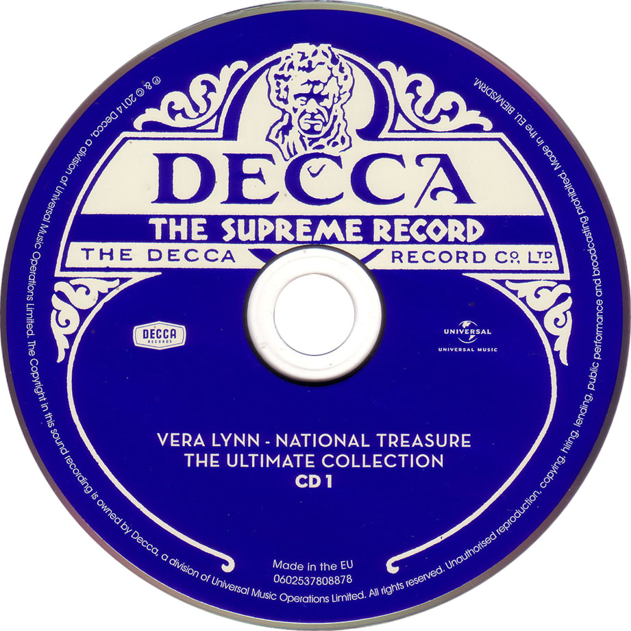 Cartula Cd1 de Vera Lynn - National Treasure: The Ultimate Collection