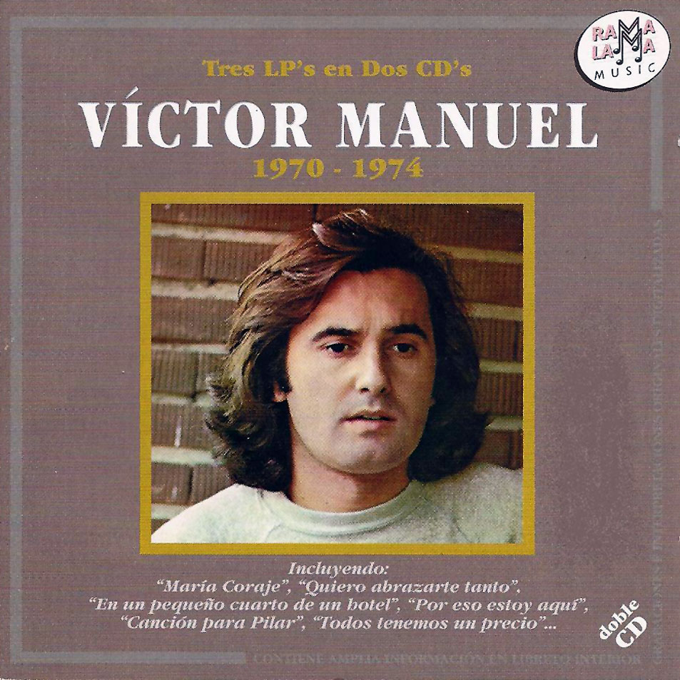 Cartula Frontal de Victor Manuel - 1970-1974