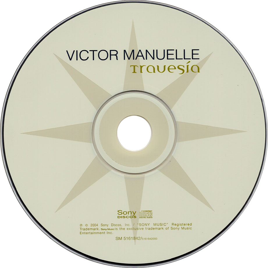 Cartula Cd de Victor Manuelle - Travesia