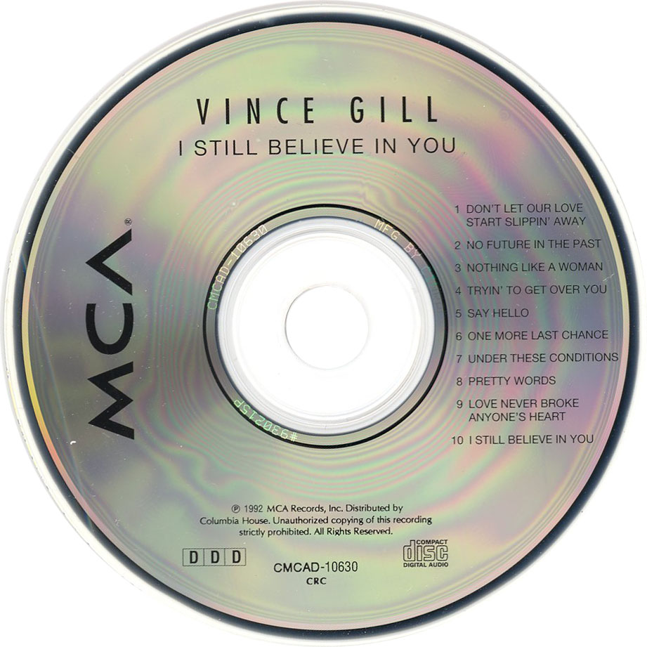 Cartula Cd de Vince Gill - I Still Believe In You