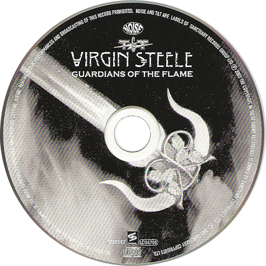 Cartula Cd de Virgin Steele - Guardians Of The Flame (2002)