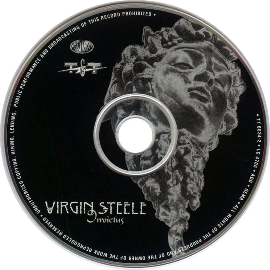 Cartula Cd de Virgin Steele - Invictus