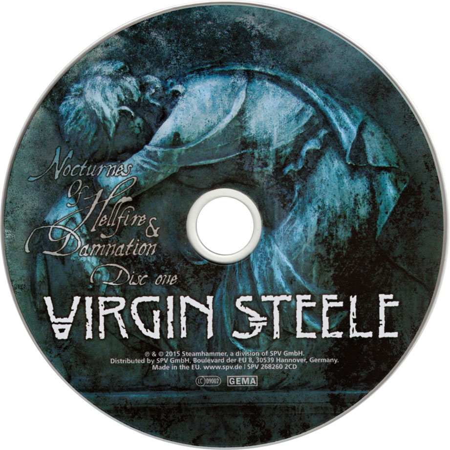 Cartula Cd2 de Virgin Steele - Nocturnes Of Hellfire & Damnation (Limited Edition)