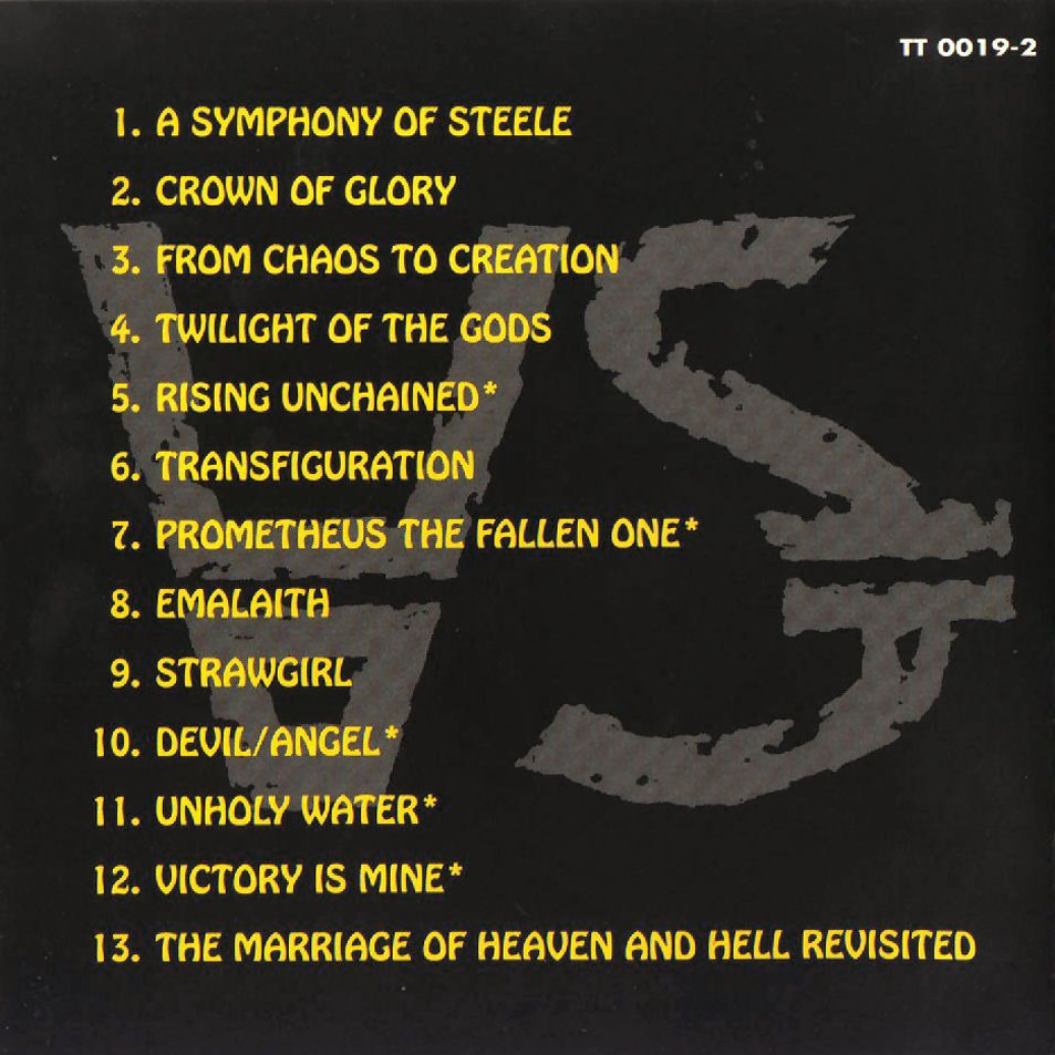 Cartula Interior Frontal de Virgin Steele - The Marriage Of Heaven And Hell: Part Two