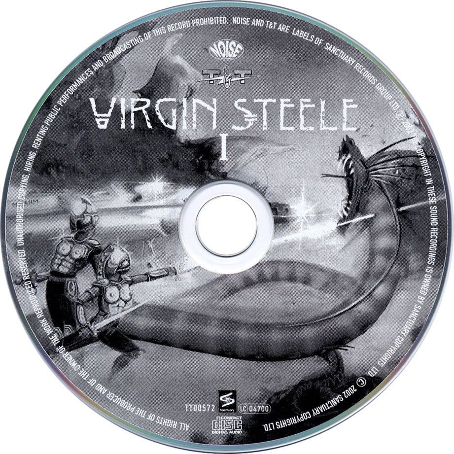 Cartula Cd de Virgin Steele - Virgin Steele (2002)
