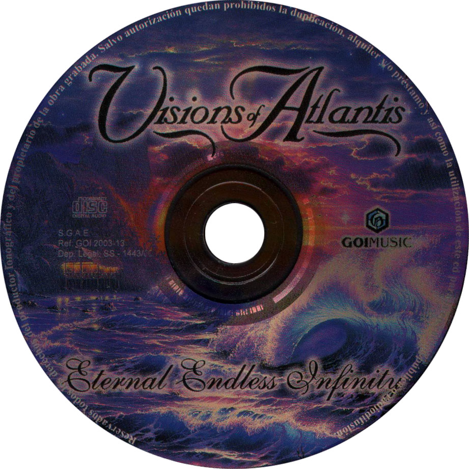 Cartula Cd de Visions Of Atlantis - Eternal Endless Infinity