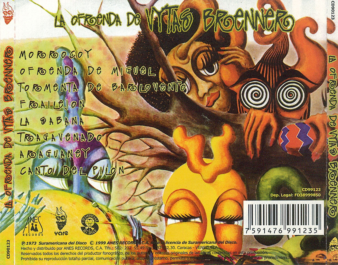 Cartula Trasera de Vytas Brenner - La Ofrenda De Vytas Brenner