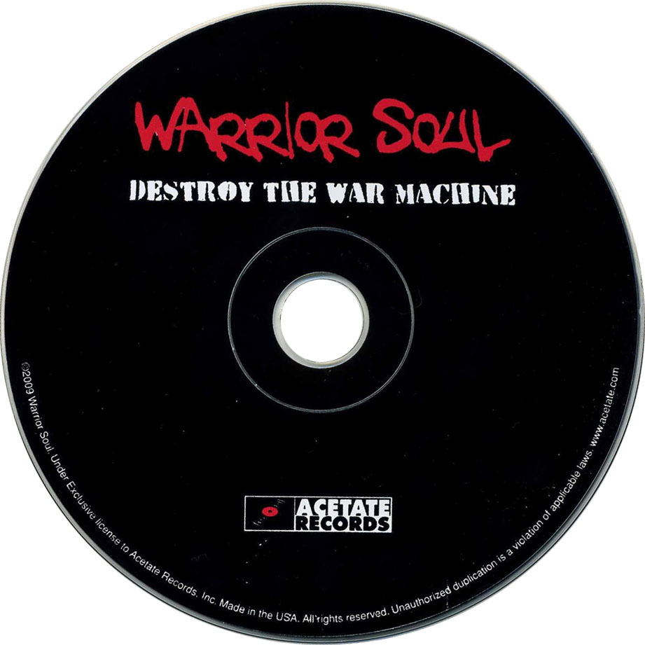 Cartula Cd de Warrior Soul - Destroy The War Machine