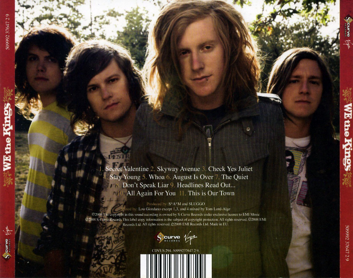 Cartula Trasera de We The Kings - We The Kings