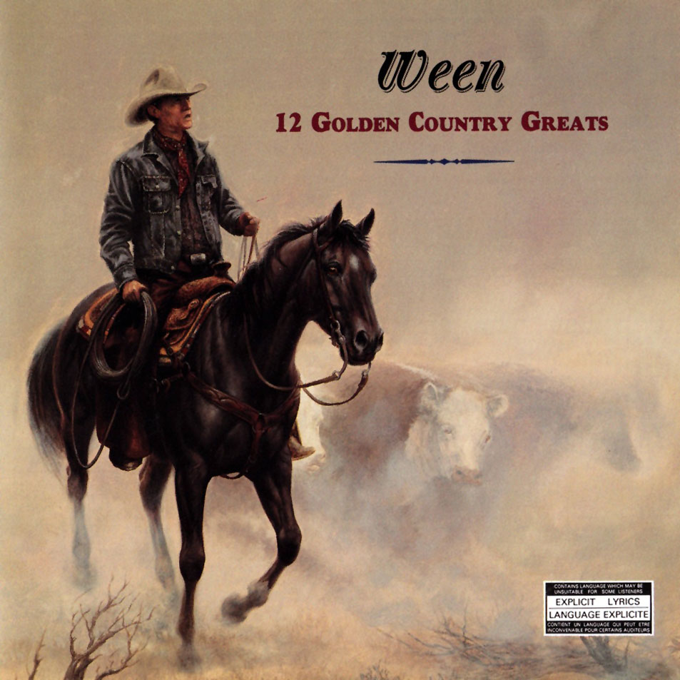 Cartula Frontal de Ween - 12 Golden Country Greats