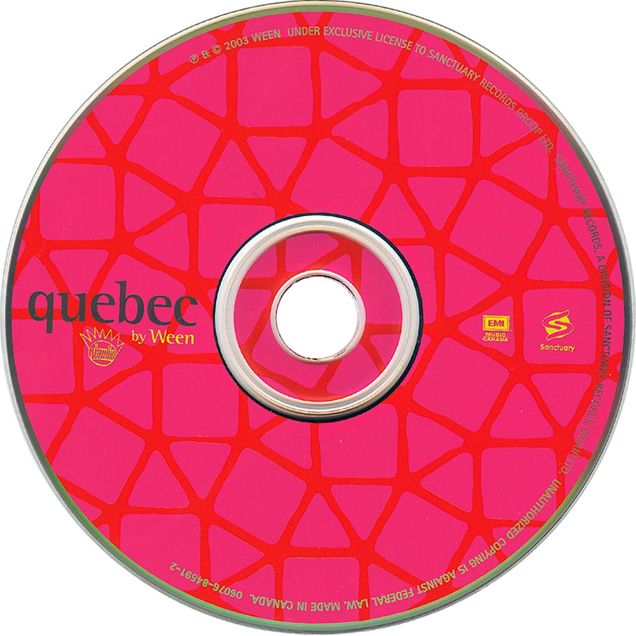 Cartula Cd de Ween - Quebec