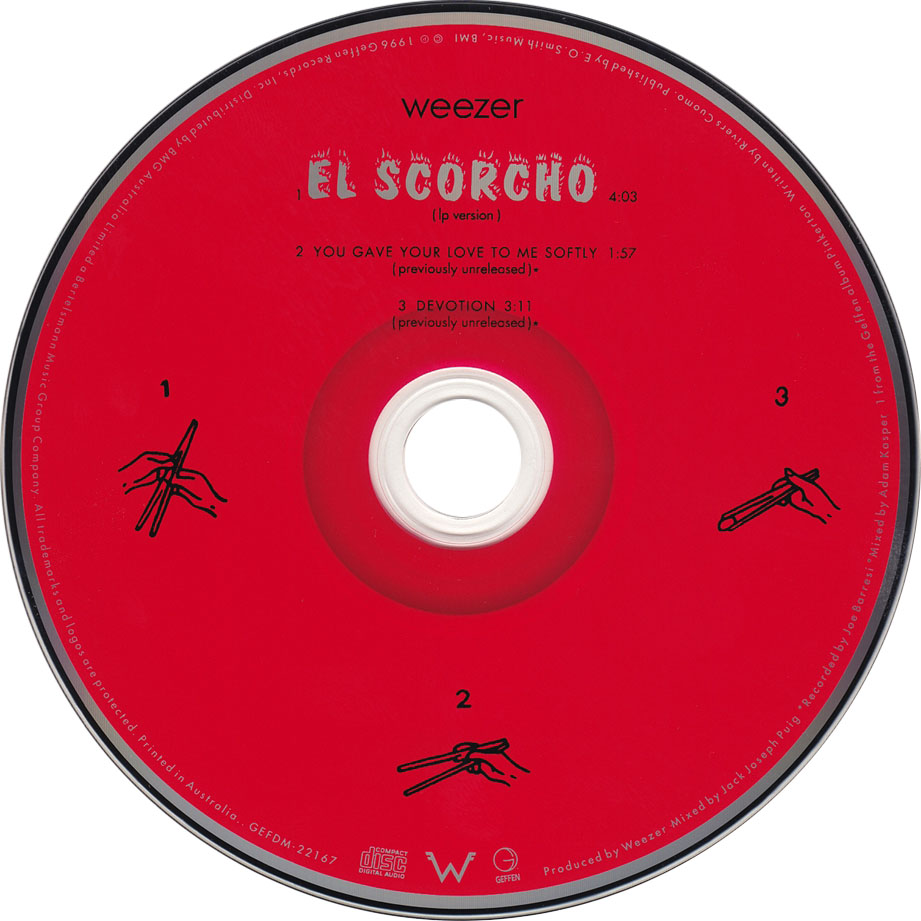 Cartula Cd de Weezer - El Scorcho (Cd Single)