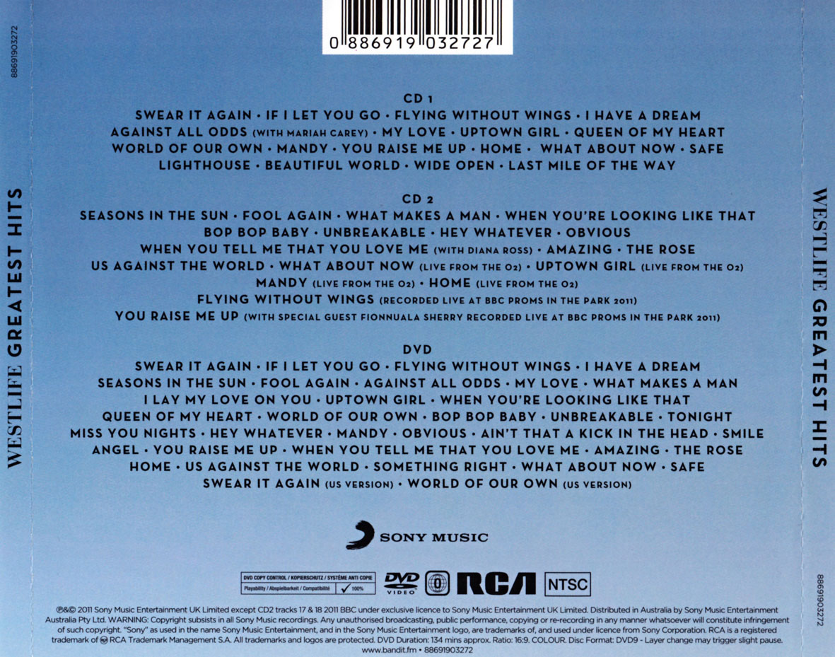 Cartula Trasera de Westlife - Greatest Hits (Deluxe Edition)