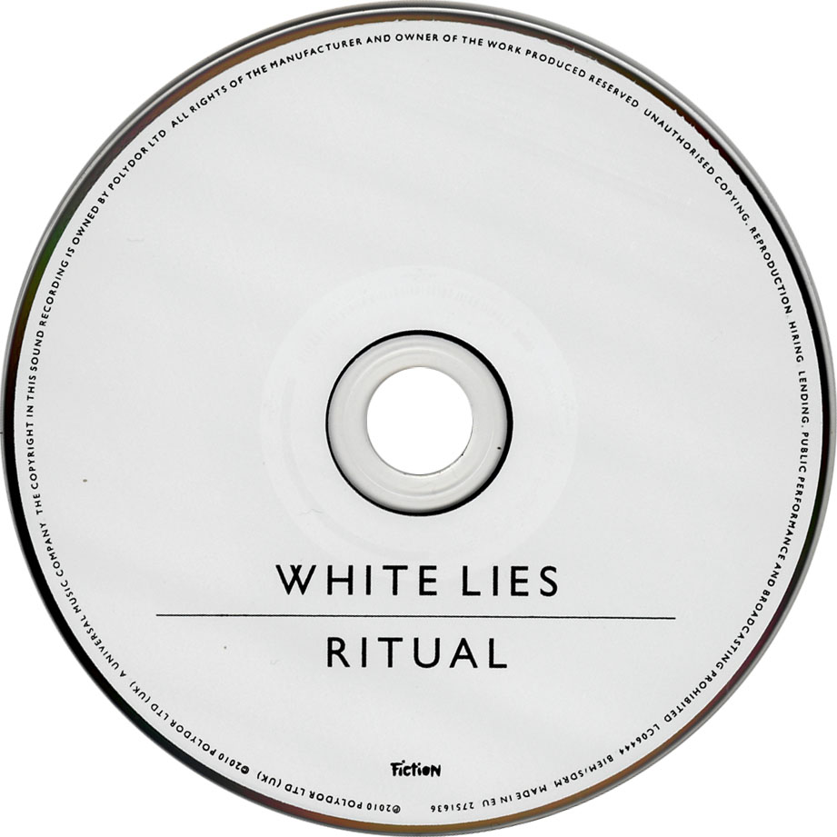 Cartula Cd de White Lies - Ritual